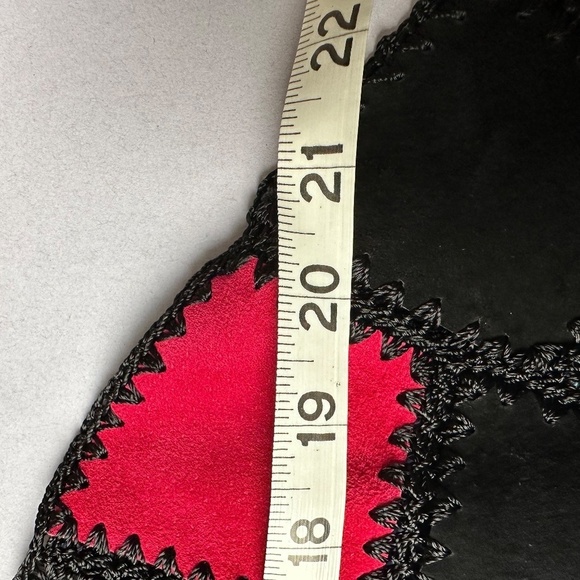 Vintage Suede Patchwork Jacket Size Medium Multicolor Boxy 70s Boho Artsy - Picture 5 of 13